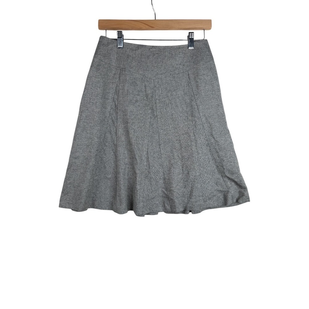 Talbots Wool Blend A-Line Skirt size 4 Gray‎